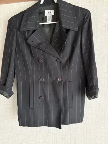 A|X ARMANI EXCHANGE 스트라이프 자켓 네이비