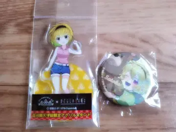 쓰르라미 울 적에 시라카와고 호조 사토코 아크릴 스탠드 캔 배지