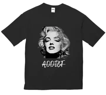 A.D.D.I.C.T 마릴린 먼로 그래픽 티셔츠 M