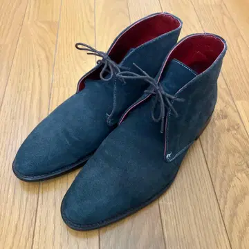 [ 일본제 ] David 처카 부츠 천연 가죽 스웨이드 네이비 레드