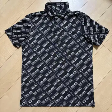 핑 (PING) 골프웨어 바이어스 로고 자카드 반팔 피케 셔츠