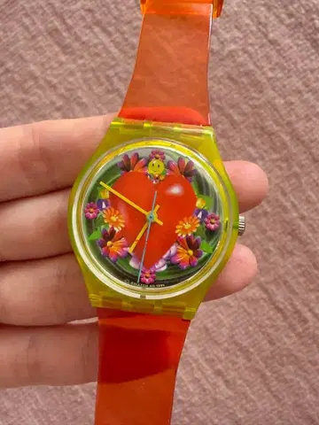 Swatch 1995 팝아트풍 아티스트 콜라보 한정판 손목시계