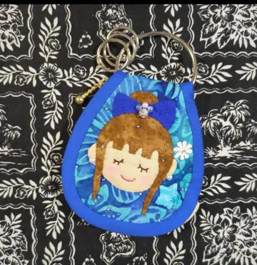 앙팡맨님 플라걸 키링 파우치 상담용 하와이안 퀼트