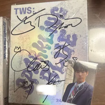 TWS 앨범 Sparkling Blue 친필 사인 앨범