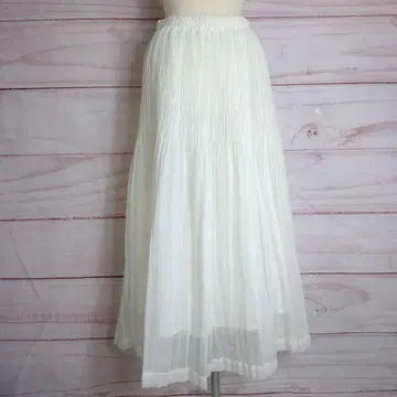 ACUTA 린넨 라이크 와셔 플리츠 스커트 sizeF