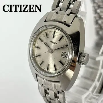 작동 시티즌 여성용 빈티지 수동 와인딩 시계 데이트 레트로 기계식