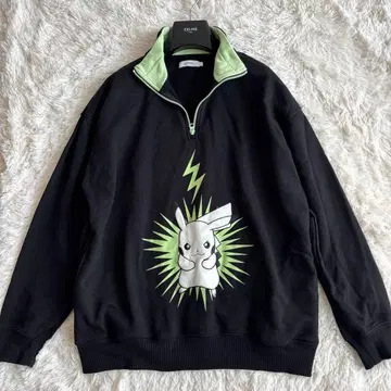 그라니프 포켓몬 포켓몬스터 피카츄 하프 지퍼 맨투맨 L