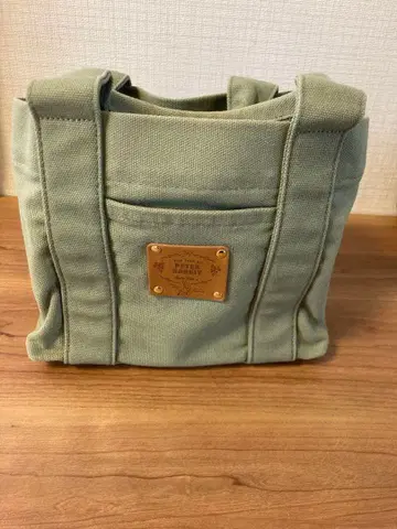 Peter Rabbit 그린 토트백 캔버스