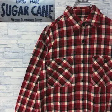 [ 새상품급 ] SUGAR CANE 슈가케인 긴팔 셔츠 플란넬 셔츠 체크