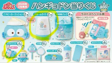 산리오 한교동 당첨 복권 제일복권 룸 라이트 웅크린 2종 세트