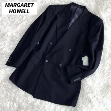 마가렛호웰 테일러드 자켓 M 더블 브레스트 다크 네이비 태즈매니아
