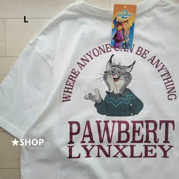 디즈니 파우버트 주토피아 반팔 티셔츠 L