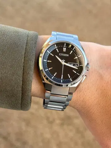 CITIZEN 시티즌 에코 드라이브 전파 솔라 티타늄 남성용 손목시계