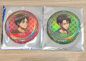 진격의 거인 리바이 엘렌 홀로그램 캔뱃지 유년기