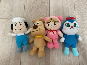 호빵맨 캐릭터 봉제 인형 4개 세트