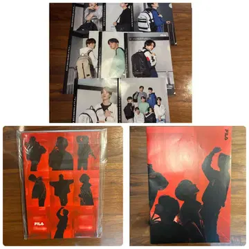 BTS x FILA 클리어 파일, 엽서, 포스터 세트