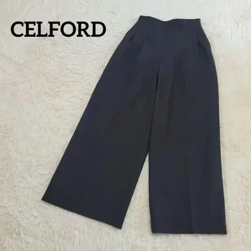 CELFORD 셀포드 하이웨스트 와이드 팬츠 25 가을/겨울 블랙