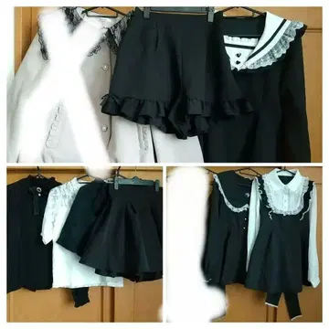 지뢰계 묶음 판매 셋업 블루종 스커트 튜닉 블라우스