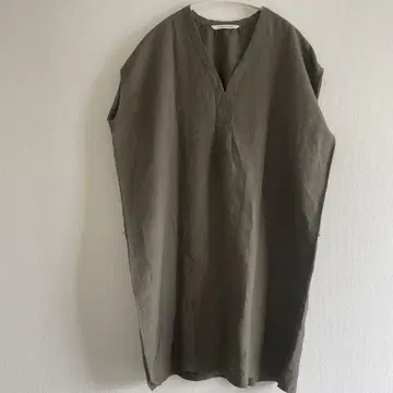 스픽 앤 스팬 린넨 혼방 튜닉 카키 프리