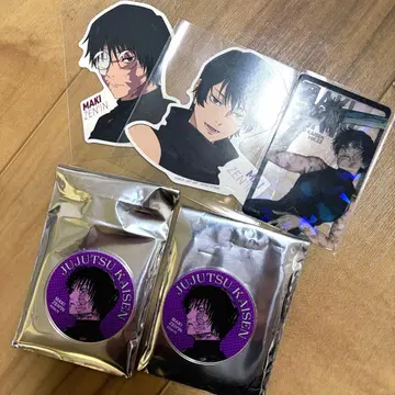 주술회전 홀로 클리어 카드 젠인 마키 마이 제일복권 스티커 마그넷