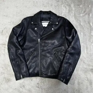 90s 캘빈클라인 라이더스 자켓 천연 가죽