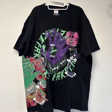 게로마신 멀티 프린트 t셔츠 새상품급 레어 실크스크린