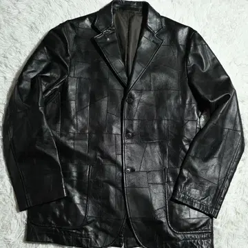 빌리두에 테일러드 자켓 램 가죽 패치워크