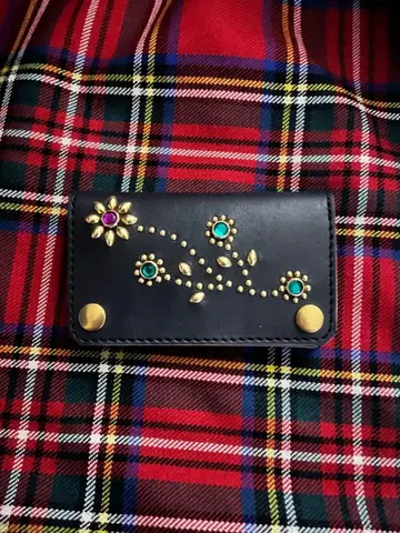 트래커 지갑 S 사이즈 플라워&리프 스터드