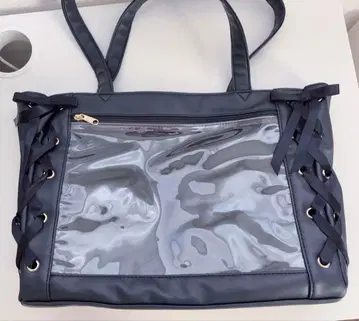 WEGO 레이스업 이타백 a4 S사이즈 네이비