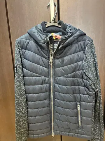 Superdry 극도건조 아우터 풀집업 후드 부착 파랑 L