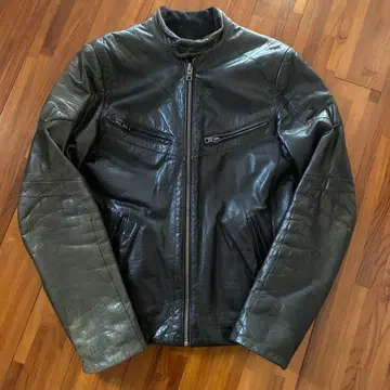 AX 아르마니 익스체인지 2톤 가죽 라이더 자켓 SM