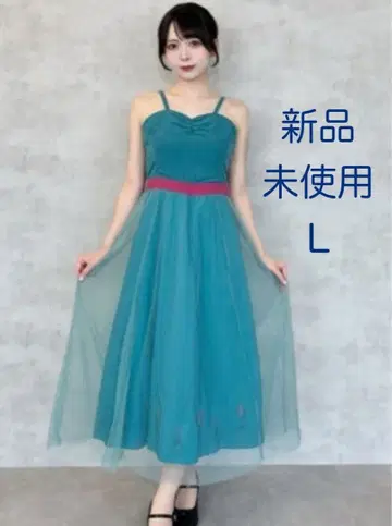 [ 새상품/L ] 시마무라 디즈니 대관식 엘사 원피스 코스프레