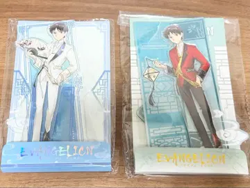 에반게리온 신지 아크릴 스탠드 2개 세트 중국 상하이 한정판