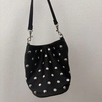 메탈 도트 2way 버킷 백