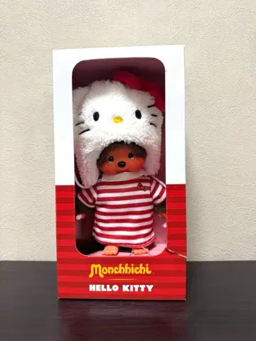 새상품 레어 완판템 몽치치 헬로키티 콜라보 Monchhichi