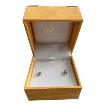 [새상품급] K14WG 탄자나이트 귀걸이 양쪽 케이스, 보증서 있음