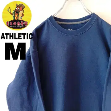 USA 구제 의류 ATHLETIC 맨투맨 M 네이비