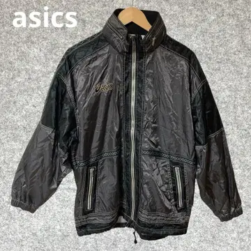 asics 블랙 자켓 후드 부착