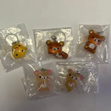 리락쿠마 클리어 마스코트 참 컴플리트 5종