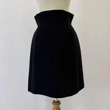 ADORE 아도어 울 실크 하이웨스트 플레어 스커트 블랙 38