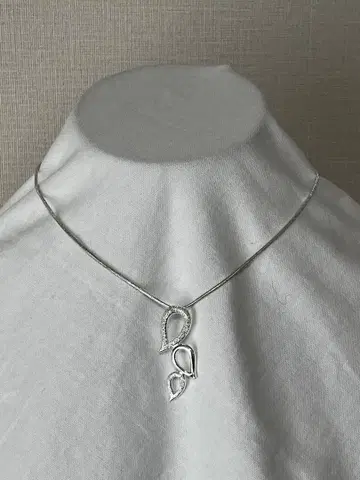 미사용 MONET (모네) / 목걸이 & 귀찌 세트 실버 컬러