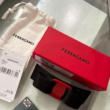 FERRAGAMO 헤어 액세서리 0767427 ER 블랙/레드