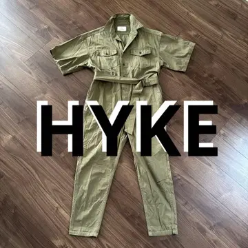 새상품급 HYKE 2023 WEATHER OVERALL 올인원 카키