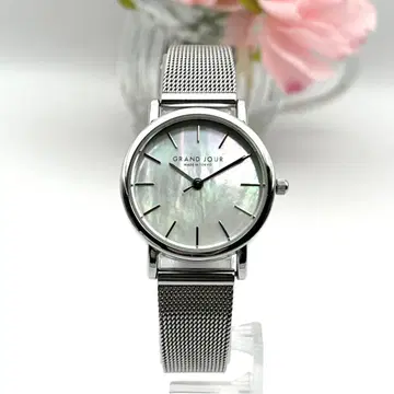 [ 작동품 ] 그런지 쉘 다이얼 여성용 손목시계 관리 701g