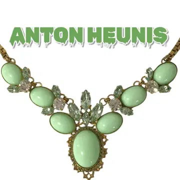 새상품급 ANTON HEUNIS 민트 그린 목걸이