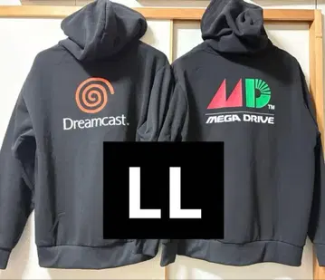 LL 사이즈 긴팔 후드티 드림캐스트 메가 드라이브 2종 세트