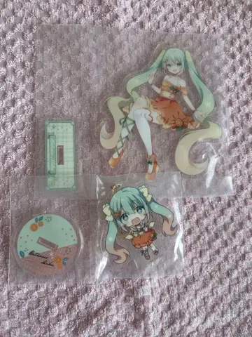 Citrus Miku 아크릴 키링, 스탠드 세트