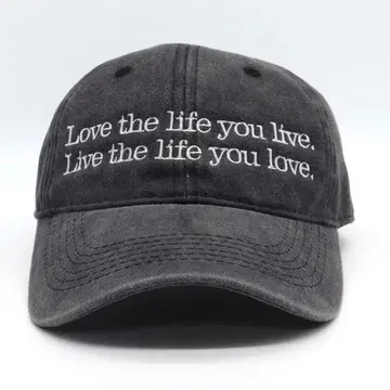 새상품 오리지널 자수 베이스볼 캡 명언 밥 말리 블랙