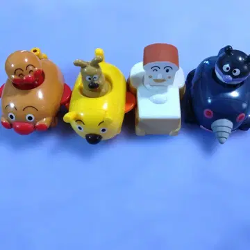 이리저리 호빵맨 풀백카 가샤폰 4점 세트