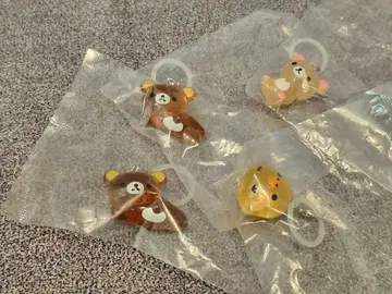 리락쿠마 클리어 마스코트 참 4개 세트